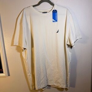 Nautica Performance Tee Cream Color Size XXL New With Tags
